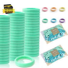 Hair Ties 100 Pcs Ponytail Holders Seamless No Damage Thick Hair Accessories for