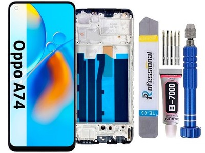 Display Für Oppo A74 4G CPH2219 LCD IN-CELL Bildschirm Rahmen