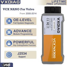 Used Vxdiag Nano Nx300 For Volvo Full System Diagnostic Scanner J2534 Scan Tool