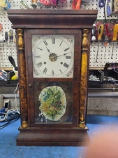 Antique Seth Thomas Shelf Mantle Clock 25" Wood Case USA