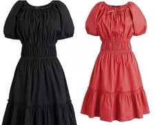Pre-Own - XS (Lot 2) - J.Crew Cinched-waist puff-sleeve dress