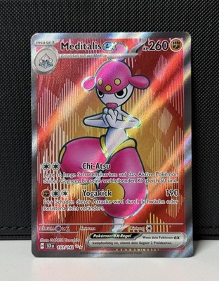 Meditalis / Medicham Ex 161/142 Scr Full Art Ultra Rare EN NM/Mint - Pokemon