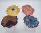 Vintage Stangl & Franciscan Ware Miniature Flower Plates 3.5"