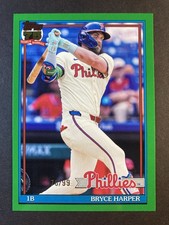 2026 Topps Series 1 - 1991 Topps Baseball Bryce Harper #T91-60 Green /99