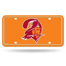 Tampa Bay Buccaneers Premium Metal Auto Tag License Plate, Retro Logo, 6x12...