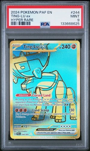 Ting-lu EX 244/091 Hyper Rare Paf En-paldean Fates Pokemon PSA 9 *625