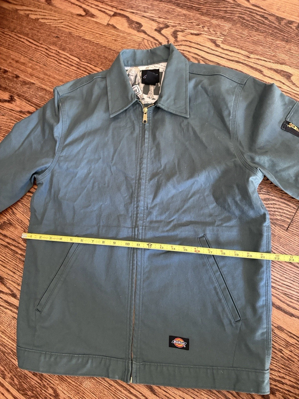 Dickies Blue/green Canvas Light Jacket Coat Size Small image 10