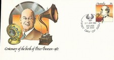 T3075 Australia Peter Dawson Birth Centenary FDI PSE cover