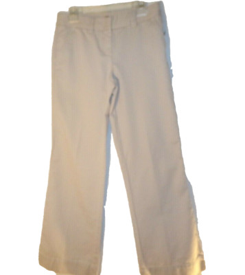 NWT $58, MADISON Women's Khaki Chino Career Pants 100% Cotton Mid-Rise Size 6-8