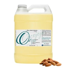 Sweet almond oil organic source unrefined bulk carrier oil 100% pure cold press