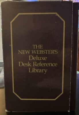 Vintage 1986 The New Webster's Deluxe Desk Reference Library 5-Volume Set HC