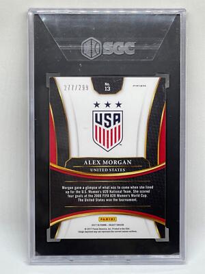 その他 panini select Morgan 2017-18 Panini Select Select Signatures Alex Morgan #SS-AMG (AU