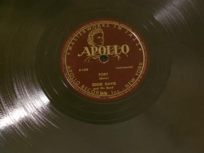 EDDIE LOCKJAW DAVIS Foxy / Sheila Al Haig Denzil Best Apollo 10'' 78 rpm