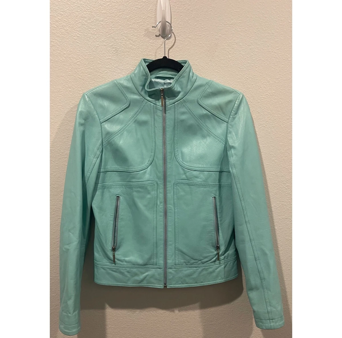 Betty barclay leather best sale jacket