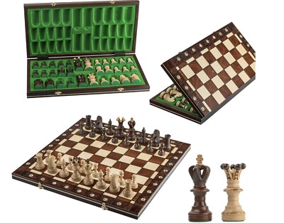 Schachspiel groß handgefertigt Vintage Schachbrett, Geschenkidee 48 cm SIEHE ALLE BILDER