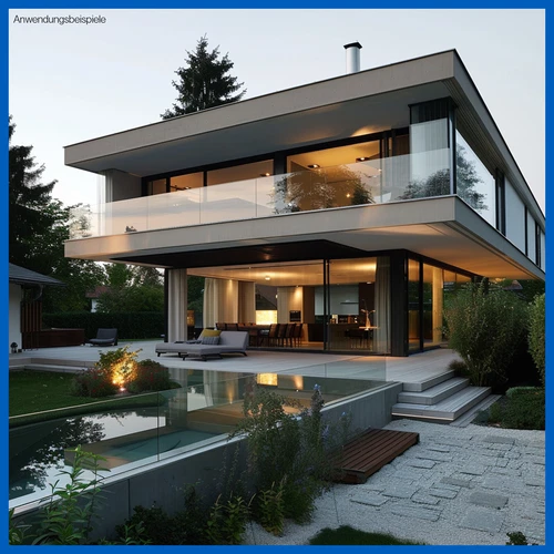 Bodenprofil Eco Ganzglasgeländer Glasgeländer Geländer Glas Alu 1,0kN Aufgesetzt - Bild 8 von 54