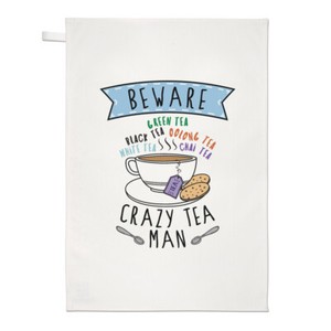 Beware Pazzo Te Uomo Strofinaccio Piatto Panno Dad Papa Giorno Fidanzato Inglese Ebay