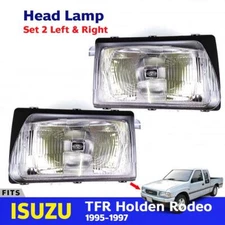 Head Light Lamp Assembly LH+RH Fits Isuzu TFR Pickup Holden Rodeo UTE 1995-97 