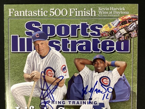 Lou Piniella Signed Sports Illustrated 2/26/07 No Label Cubs Soriano Auto JSA - Picture 2 of 7