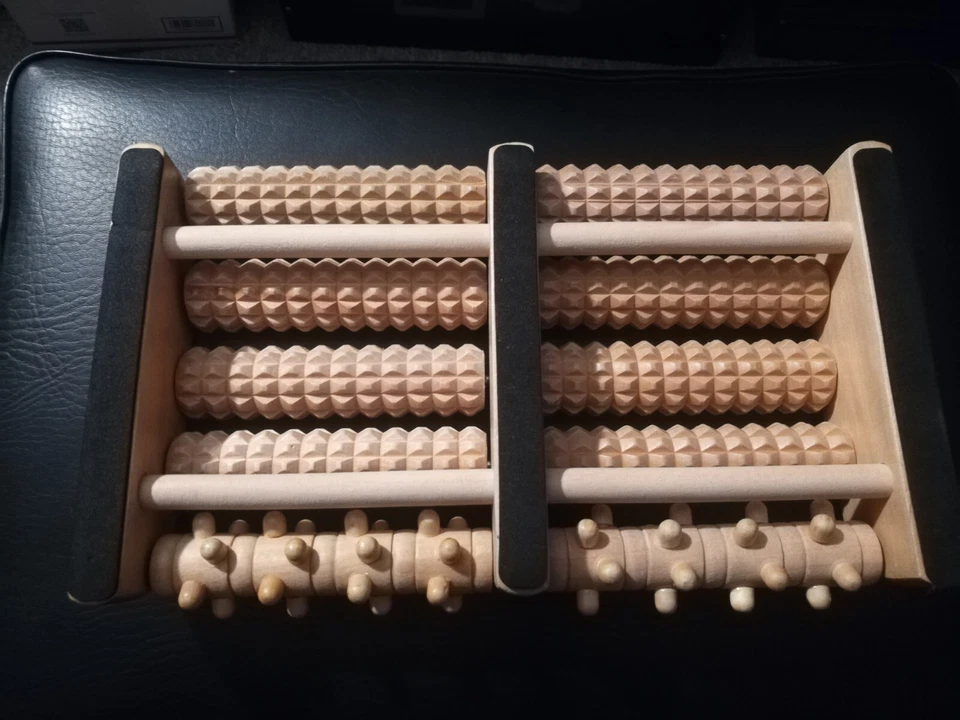 TheraFlow Deep Tissue Dual Foot Massager Roller PlantarFasciitis Great Condition - Image 3 of 4