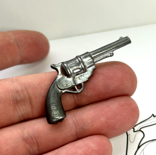 Vintage Revolver Pistol Gun Model Metal Keyring Keychain Mini size Soviet USSR - Picture 4 of 12