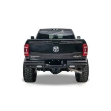 Fab Fours DR19-T4450-1 Elite Black Steel Rear Bumper with Sensor Holes NEW