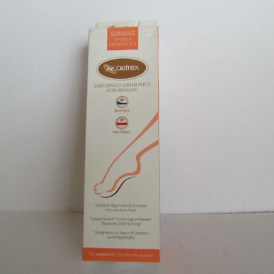 Lynco Aetrex Womens sz 13 Sport L420 Orthotics Insoles R Posted F Neutral-low-NW