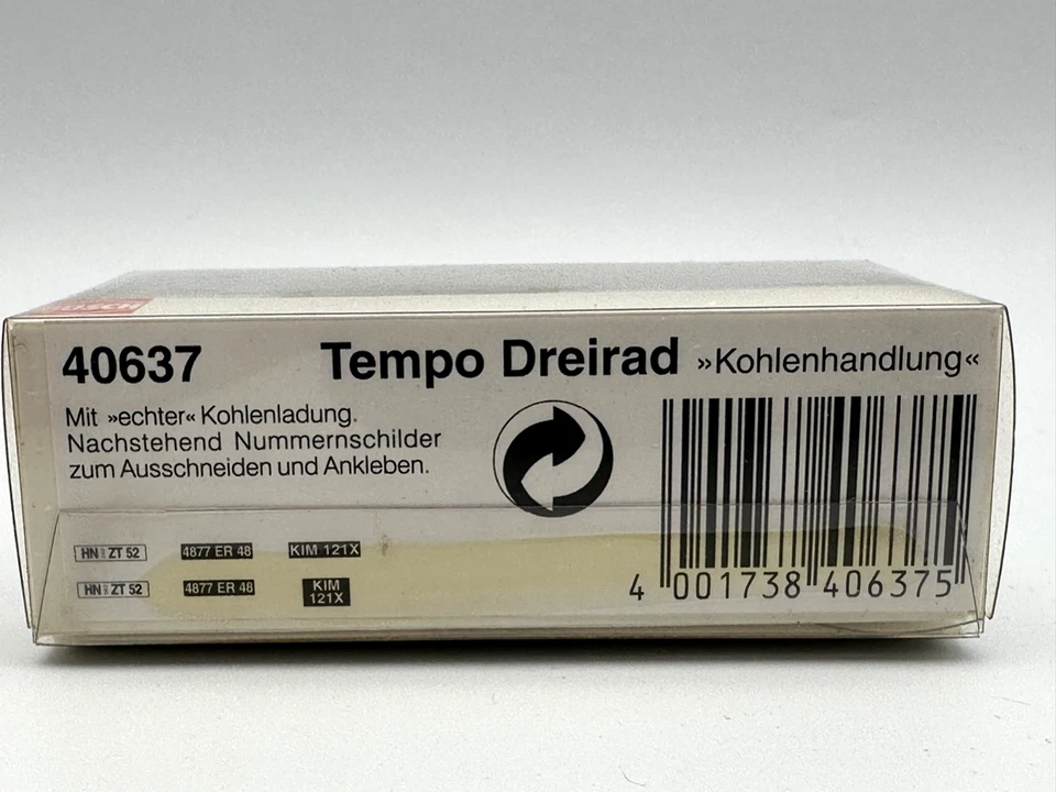 BUSCH TEMPO DREIRAD, KOHLENHANDLUNG, 1:87 HO SCALE, NIB - Image 2 of 4