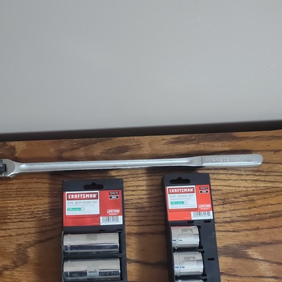 #ad Craftsman 44202 11 16quot; socket D AD amp; Two 5 Piece set Deep Sock 34579 Reg 34572 $90.00