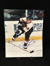 DAYMOND LANGKOW Philadelphia Flyers Coyotes Signed Auto 8x10 Photo JSA COA