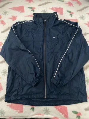 Imperméable Nike Taille XL Bleu Marine Veste Coupe Vent - Photo 1/4