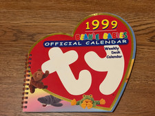 TY Beanie Babies official calendar 1999 Weekly Desk Calendar 
