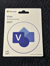 Microsoft Visio 2021 professional Sealed Card 1 User Retail New Lifetime