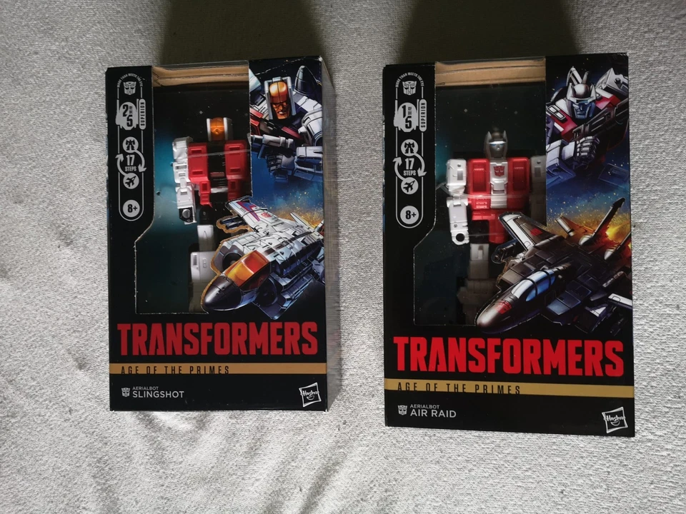 Transformers Age of The Primes Deluxe-Klasse Aerialbots Slingshot und Air Raid. - Bild 2 von 4