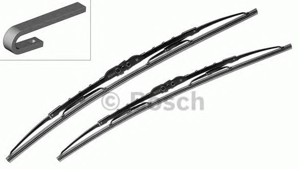 BOSCH Twin 608 Avant + Essuie-Glace H309 Adapté pour Toyota Land Cruiser - Photo 3/4