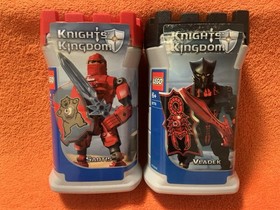 LEGO 8773 + 8774 Knights' Kingdom Knights Santis + Knights Vladek NEW & ORIGINAL PACKAGING