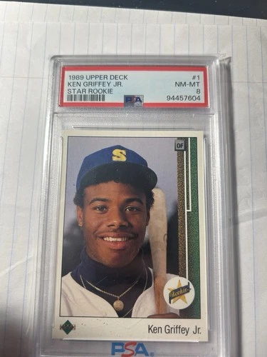 1989 Upper Deck Star Rookie Ken Griffey Jr PSA 8 NM-MT