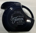 LARGE HOMER LAUGHLIN FIESTAWARE LARGE DISC PITCHER COLBALT 60th ANNIVERSARY