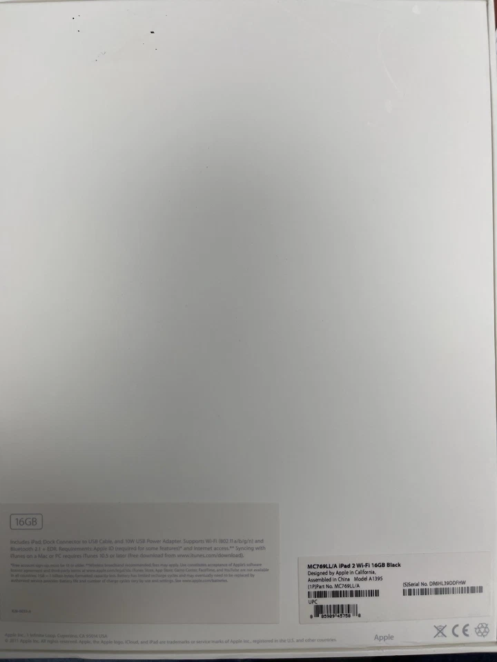 Apple iPad 2 A1395 16 GB WIFI Foto 2 de 4