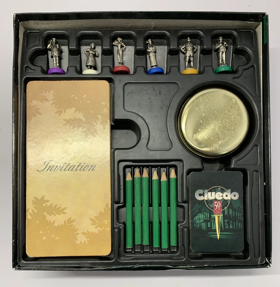 Cluedo 50th Anniversary Edition 1999 Board Game Hasbro 100% Complete Vintage - Image 3 of 4