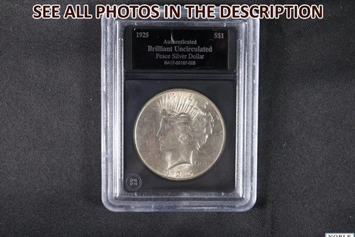 NobleSpirit } 1925 Peace Silver Dollar BU