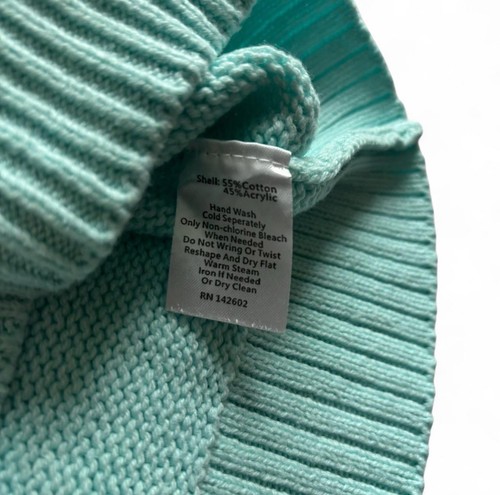 Sail to Sable Lemon Pullover M mintgrün Strickpullover Obst Baumwollmischung - Bild 5 von 5