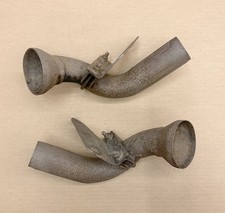 1957 Desoto Rear Bumper Exhaust Pipe Connectors To Venturi Ports 57 Adventurer 1957 Desoto Rear Bumper Exhaust Pipe Connectors To Venturi Ports 57 Adventurer