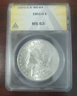 1901-0 MORGAN SILVER DOLLAR ANACS MS63
