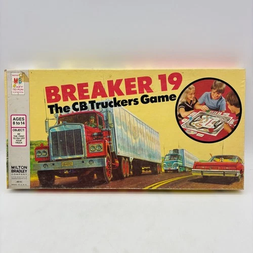 VINTAGE Breaker 19 The CB Truckers Game COMPLETE Milton Bradley 1976 1-9