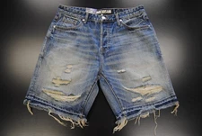 NEW MEN'S BBC 851-3100 BILLIONAIRE BOYS CLUB BB CADET JEAN SHORTS CRATER