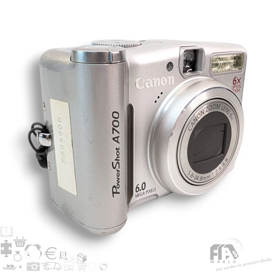 Canon PowerShot A700 Kompakt Digitalkamera Fotoapparat 6 MP 6x Zoom 2GB SD ⚡️TOP - Bild 3 von 4
