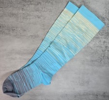 Compression Tall Socks 3X Relief Unisex Stockings Graduated Blue Thick Comfort