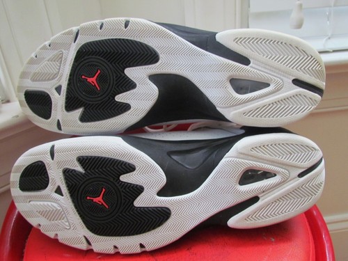 NIKE AIR JORDAN ACE 23 II WHITE BLACK RED MEN'S BASKETBALL SHOES SIZE 11.5 - Picture 6 of 6