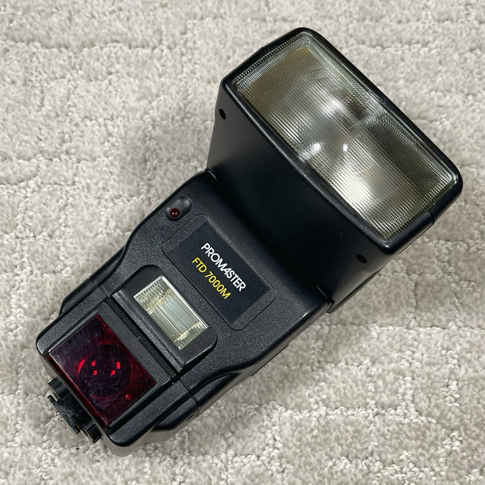ProMaster FTD 7000M Electronic Flash Twin Flash Bounce Swivel Motorized Zoom IOB - Image 2 of 4